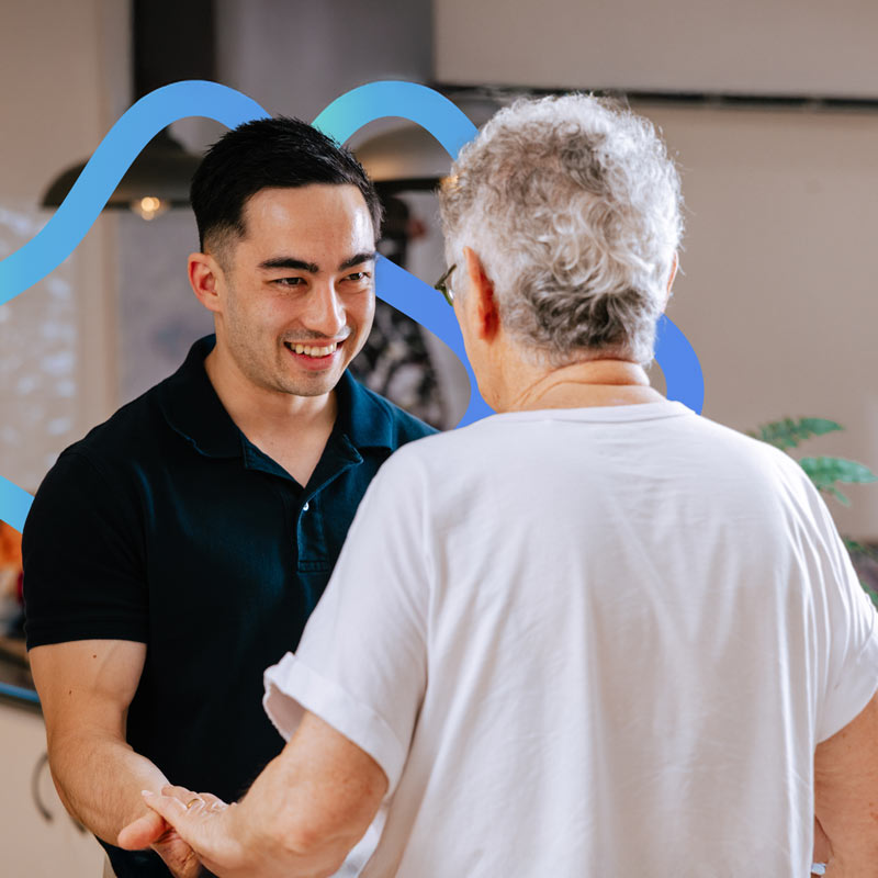 A BlueZone exercise scientist assesses a client